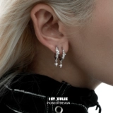 Цирконий, серьги, серебро 925 пробы, изысканный стиль