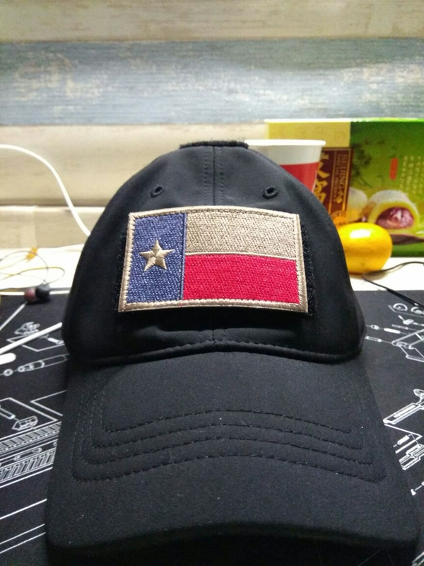 Hoa Kỳ Texas cờ thêu băng tay Madik dán gió Velcro Punisher ba lô vá huy hiệu vai