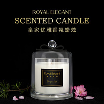 Scented candle Essential oil Soybean wax Plant incense Lasting wedding gift creative decoration Golden bell cover glass jar