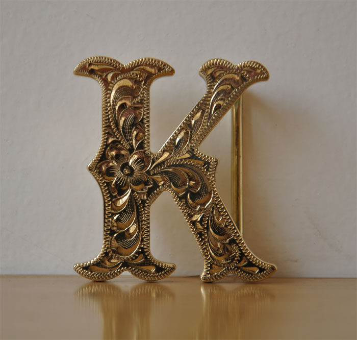 Belt buckle handmade 5MM thick pure copper K buckle hand carved Tang sketch case customization