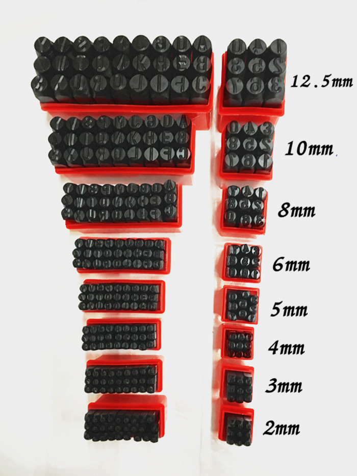 Hand knock steel stamp custom word number Steel number Number Steel stamp 0-8 letters punch English steel head Steel nail A-Z