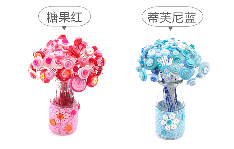 Hoa cẩm chướng nút sáng tạo bó hoa handmade tự làm gói vật liệu trẻ em mẫu giáo sản xuất quà tặng ngày của giáo viên xe đồ chơi trẻ em