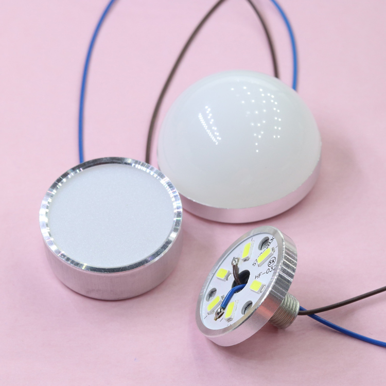 Drive 3W white light 5W with aluminum piece DIY ball chandelier light source LED patch round lamp core crystal lamp