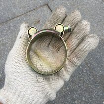 European reinforced solid pipe hoop steel wire pipe galvanized strong pipe clamp throat 2 inch hoop 3 inch thick screw buckle pipe card