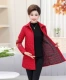 Bà mẹ trung niên tải áo mới dài tay dày cho phụ nữ trung niên xuân hè và mùa đông cộng với áo khoác cotton mỏng vest nữ trung niên