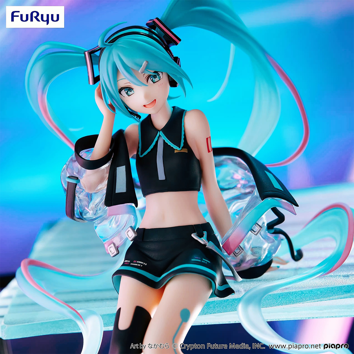 Figure Hatsune Miku Neon Cyber Noodle Stopper Figure Vocaloid 16cm