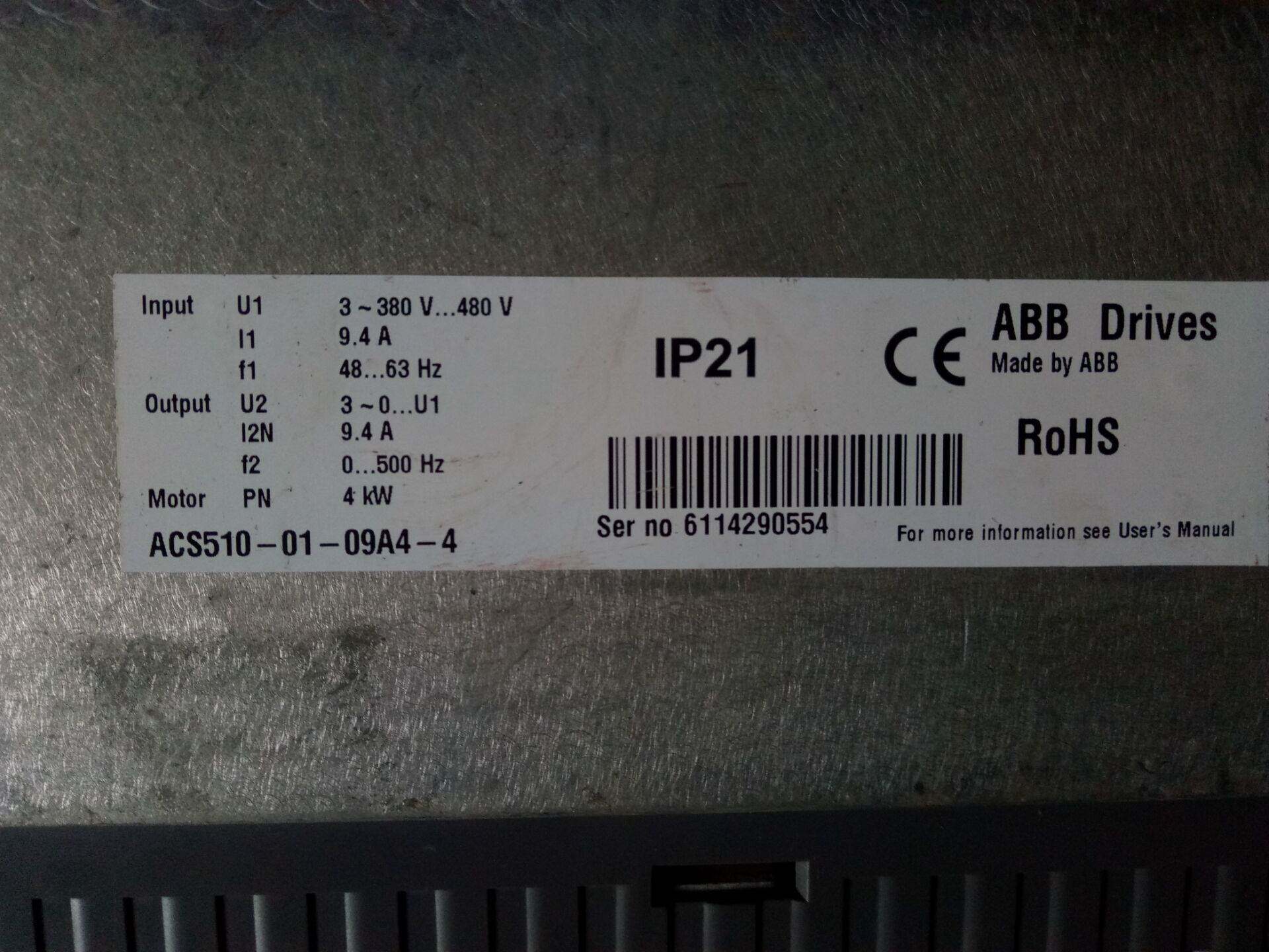 ABB converter ACS510-01-09A4-4 quality assurance 4KW 380V bargaining