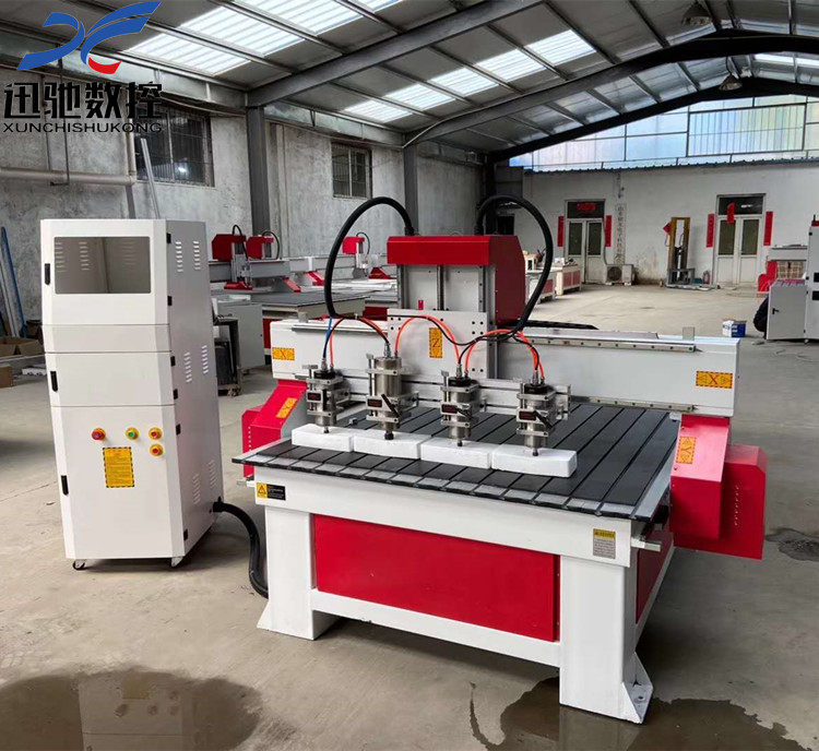 Factory direct sales computer numerical control automatic multi-head woodworking engraving machine large-scale relief furniture carving acrylic cutting