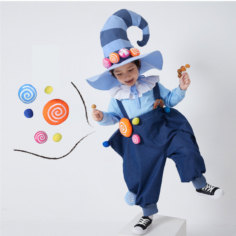 Halloween Kidsren's Costumes for Boys and Girls, Candy Wizard Elf Cos Dress Up, Kindergarten Baby Performance Costumes Halloween Kidsren's Costumes for Boys and Girls, Candy Wizard Elf Cos Dress Up, Kindergarten Baby Performance Costumes