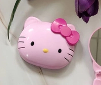 Розовое зеркало с бантиком, расческа