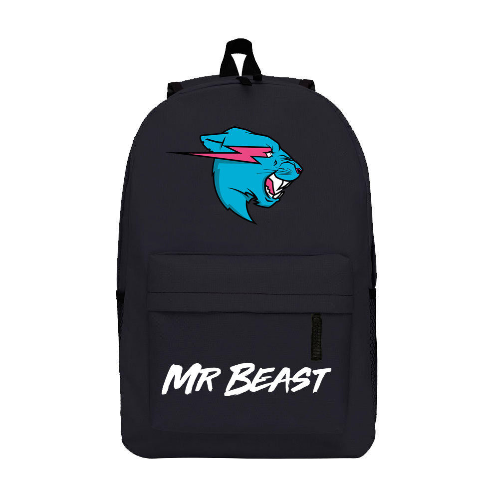 товар из китая mr beast大容量旅行双肩包野兽先生拉链透气 中小学生背包1-6年级 OTHER
