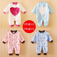 Đặc biệt hàng ngày quần áo mùa thu và mùa đông nam và nữ babyies bé flannel phim hoạt hình những người thân đồ ngủ sơ sinh áo liền quần cho bé an toàn