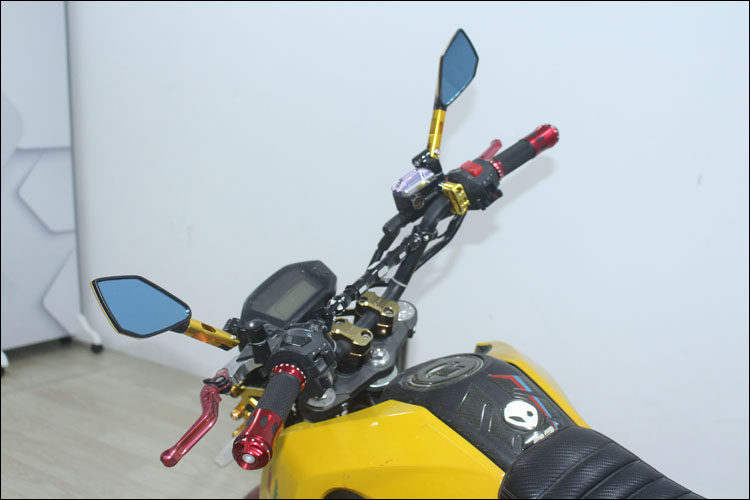 Wholesale motorcycle electric car modified rearview mirror little monkey 125 sports car Mavericks reflector CNC aluminum alloy