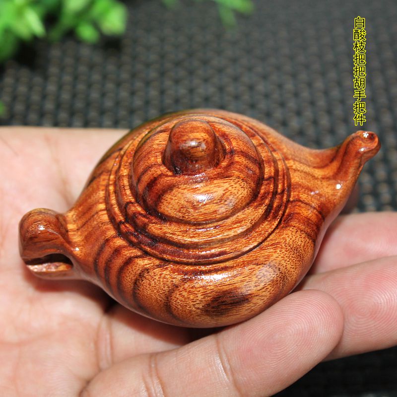 White Acid Branches Handlebar Pieces of the Giant Statue of the Giant Saint Lay of the Sacred Wood Sculpture Red Wood Handicraft Hand Twirling Gourd Elephant Gift Giving Gift