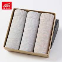 3-pack Funilai mens underwear mid-waist comfortable recycled cellulose fiber youth u convex boxer pants male 14008