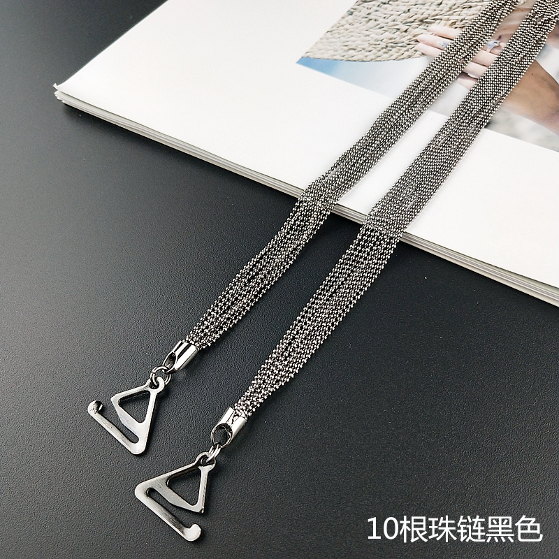 Thời trang gợi cảm rhinestone dây đeo kim loại đồ lót kim cương với áo ngực trong suốt pha lê với vai điều chỉnh vô hình sỉ lẻ các mẫu dây áo lót 