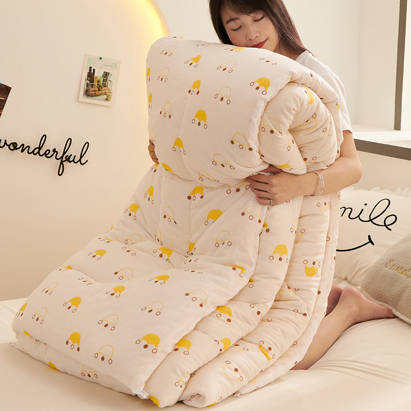 All cotton cotton quilt in Xinjiang is thickened in warm cotton by four seasons of general core cotton pad single double