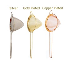 Bar guide bartender uses stainless steel deepened filter wine strainer deep conical filter spoon bartending slag filter spoon