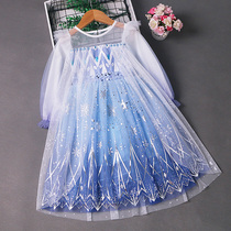 Princess Aisha's skirt Bingxue and Chunqiu's new lovelobe children's autumn dress Aisha girl dress