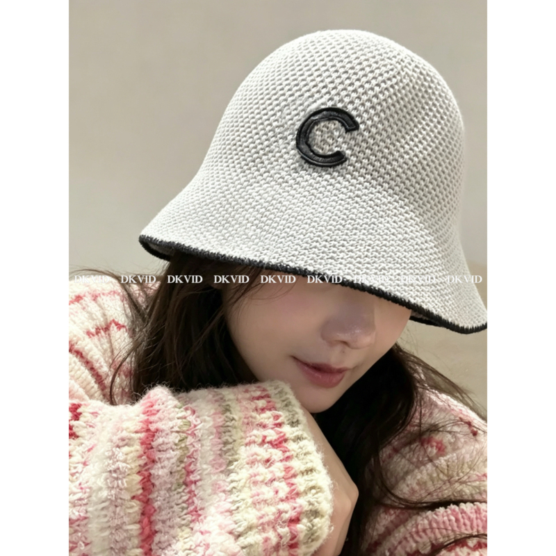 Dkvid Sweet Cool Style_Ambient Atmosphere Summer Style Mesh Fisherman Hat Knitted Hat Women's Style