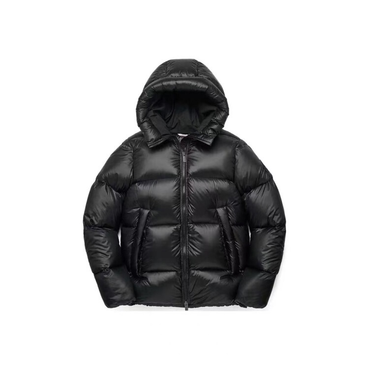 In Stock Pyrenex Unisex Barry Black Hooded down Jacket Huw040P