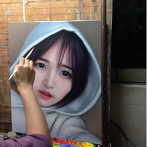 Hand-painted oil painting custom character portrait photo turn hand-painted handmade private custom creative gift birthday gift