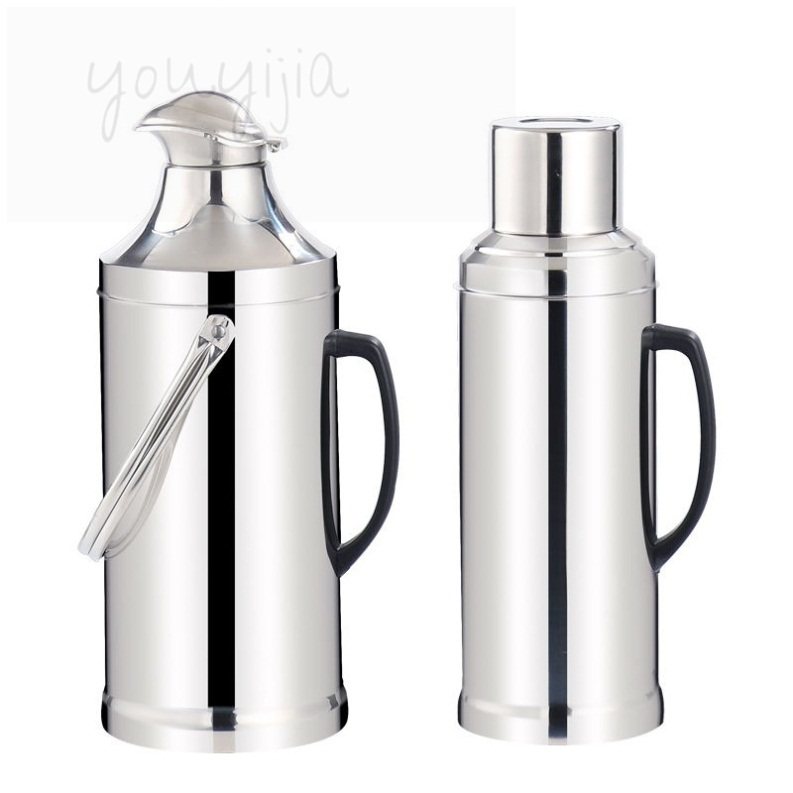 Heating thermos pot students dormitory non-embroidered steel glass hot water bottle eight pounds two liters of boiling water iron shell old-fashioned dormitory