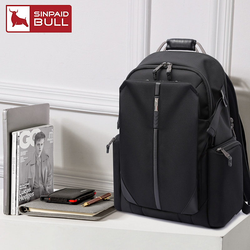 SINPAID Shenpai extra large capacity travel bag men's light luxury business bag multifunctional 17 inch computer backpack