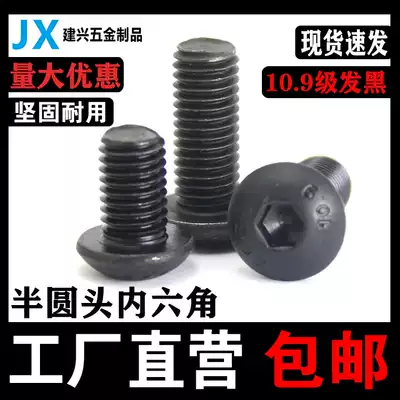 Class 10 9 Semi-round Head Hexagon Socket Head Hexagon Bolt M3M4M5M6M8M10M12M16