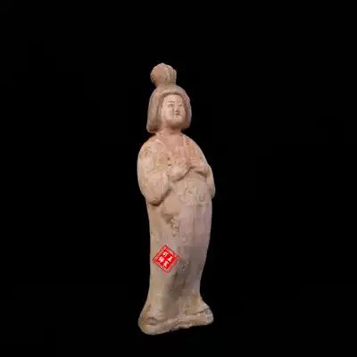 Antique Tang Dynasty ladies terracotta music figurines Pottery ornaments Classical Chinese home accessories Chinese style creative gifts