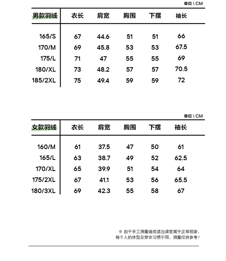 牧高笛 90%鸭绒 男女轻薄短款防水羽绒服 图11