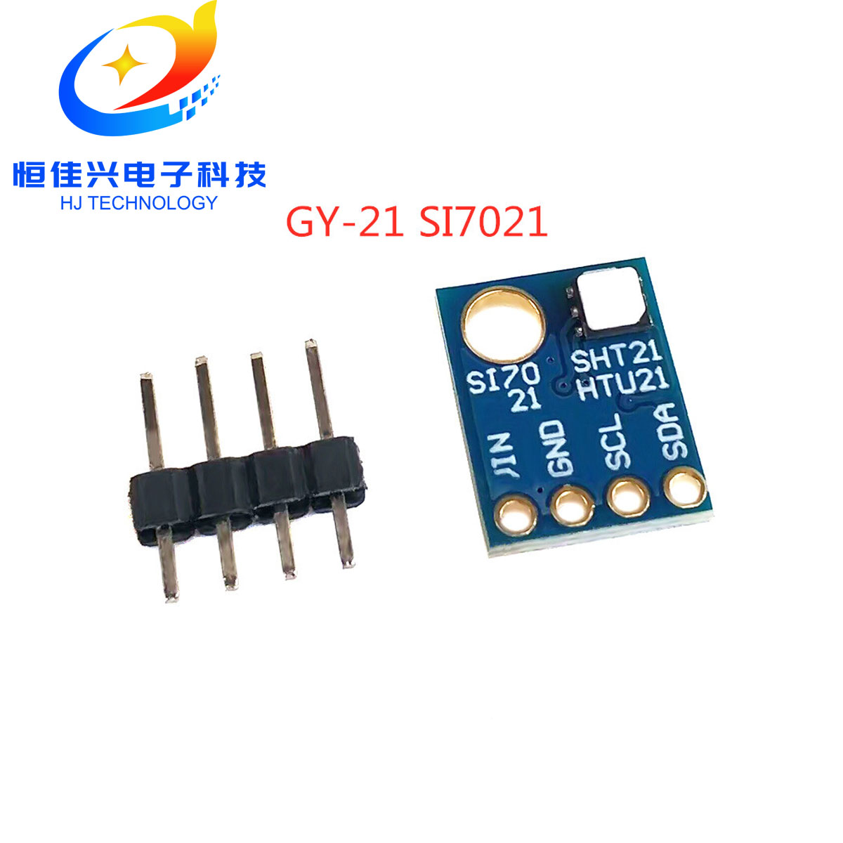 GY21-Si7021温湿度传感器模块 高精度小体积/温湿度采集/I2C接口