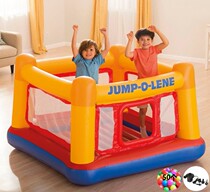 intex export to Europe and the United States home thick small jumping trampoline 1-3 years old inflatable kindergarten inflatable jumping music