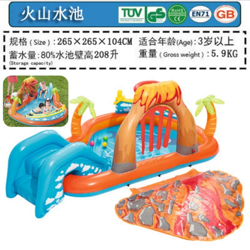 Phim hoạt hình lớn động vật có thể phun nước inflatable bơi chơi đồ chơi nước hồ bơi bóng rổ hồ bơi tức giận chim trượt lâu đài hồ bơi