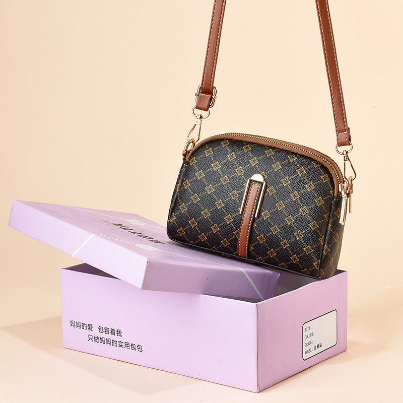 Сумка 2025 новая сумка маленькая квадратная сумка женская весенне-летняя сумка для мамы среднего возраста сумка-мессенджер многослойная сумка для мобильного телефона сумка для тещи