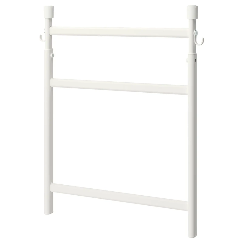 Ikea Sunnes Adjustable Height Hook Rack Shelf/Hanging Rod Steel Wall-Mounted Dish Drying Rack Domestic Version
