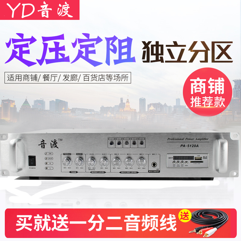Outdoor Constant Voltage and Constant Resistance Dual-Purpose High-Power Amplifier Background Music School Engineering Conference Loudspeaker Free Shipping