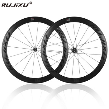 700C Ultra-Light Carbon Fiber Tube 120 Loud Road Bicycle Wheel Set Rim Brake Double-Layer Aluminum Alloy 30/40/50mm