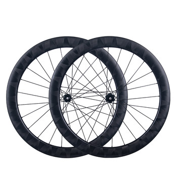 Rujixu 55mm Frame High Carbon Fiber Butterfly Pattern 36t Ratchet Disc Brake Wheelset Vacuum Integrated 8-12 Speed