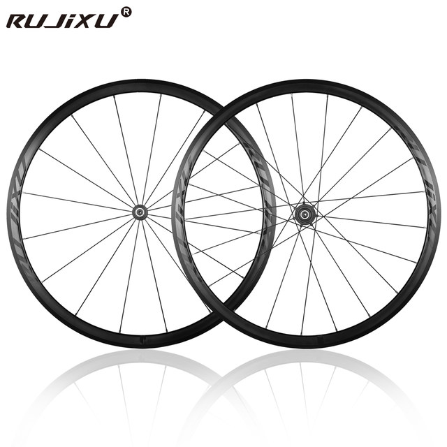 700C Ultra-Light Carbon Fiber Tube 120 Loud Road Bicycle Wheel Set Rim Brake Double-Layer Aluminum Alloy 30/40/50mm