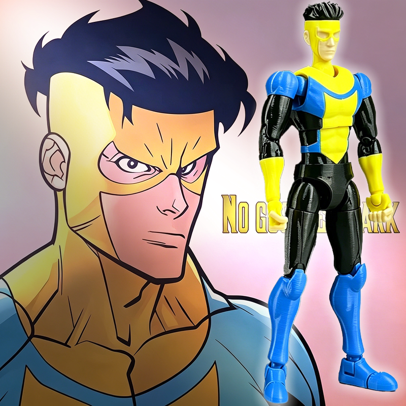 Thirteen Legends Workshop Invincible Figure 3D Printed Multi-Joint Movable Toy Display Model Without Eyecups Thirteen Legends Workshop Invincible Figure 3D Printed Multi-Joint Movable Toy Display Model Without Eyecups