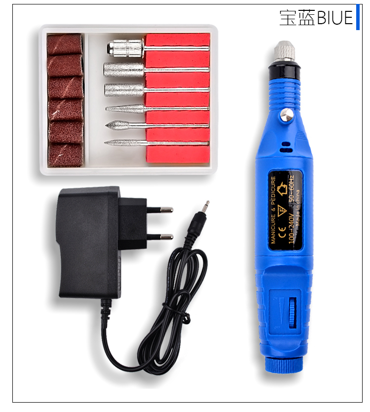 Nail Art Electric Pen Máy mài Unloading Nail đánh bóng Máy công cụ tẩy tế bào chết Da chết đánh bóng bộ dụng cụ làm móng
