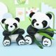 Panda ສີແດງ doll toy plush Chengdu panda ເຄື່ອງທີ່ລະນຶກ panda ສີດໍາແລະສີຂາວ plush ຊັບສົມບັດແຫ່ງຊາດ doll ໃຫຍ່