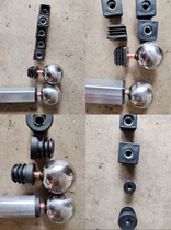 Stainless steel round with screws and nut plug bronze ball high-end pennant accessories light pole flag ball