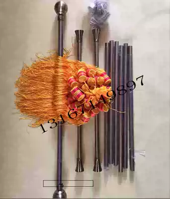 Metal bronze pennant accessories Pennant chess pole Pennant accessories kit Chess pole flag head tassel hanging spike hanging pole