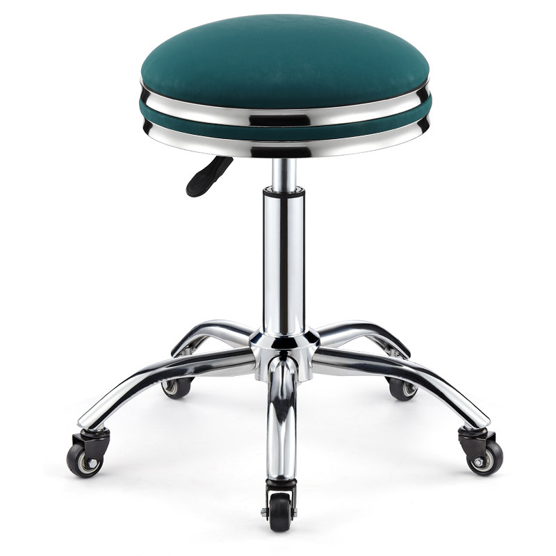 Beauty chair rotating lifting round stool explosion-proof barber chair large work stool hairdressing shop turning stool round pulley master chair
