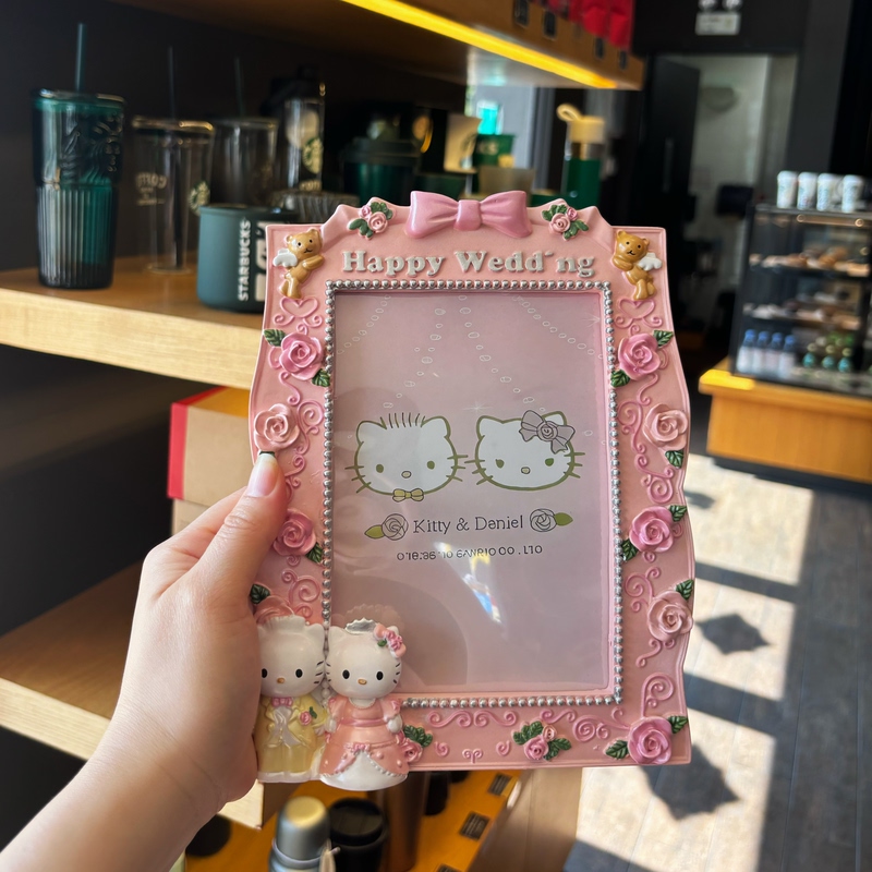 Kt Cat Kt Cat Photo Frame ins Wedding Gift Vintage Festive Photo 7inch Cat Danny + Katie