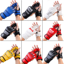 Adult professional boxing gloves Sanda Muay Thai MMA half finger split finger UFC fighting sandbag training gloves