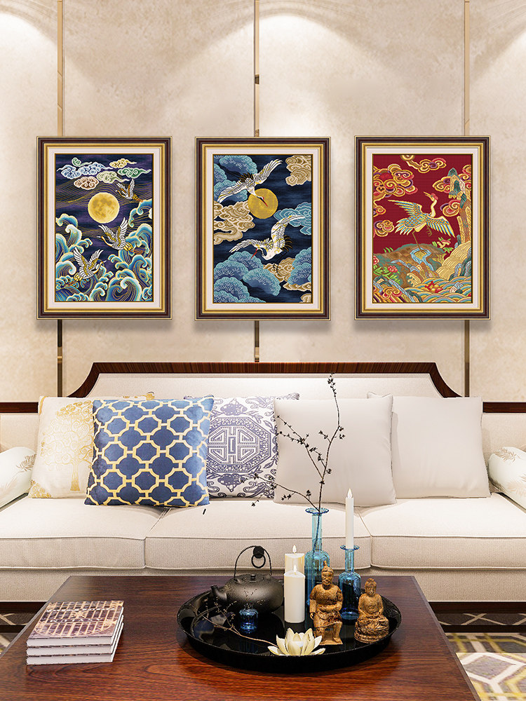 KS Cross Embroidery 2020 New Xiangyun Ruihe San painting cross embroidery cross embroidery of China Feng Handicraft