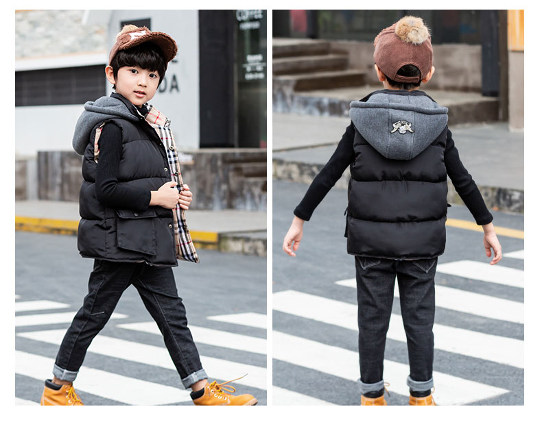Boy cotton vest mùa thu đông 2018 mới cho trẻ em vest vest mùa đông dày ấm áp cho bé mặc vest thủy triều áo vest len bé trai mùa đông